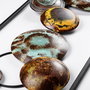 Wallity Textured - 4 Accesorio decorativo de pared de metal Multicolor